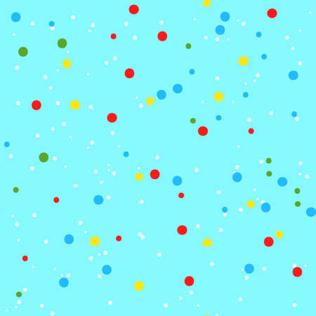 Seamless pattern with the image of a scattering of multicolored confetti. Decor for festive wrapping paper, textiles or wallpaper.のイラスト素材