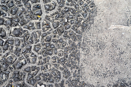 Cobblestone pavement texture. Abstract background and texture for design.