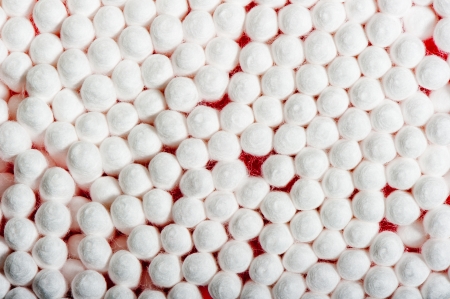 cotton buds formed a mob, top viewの写真素材