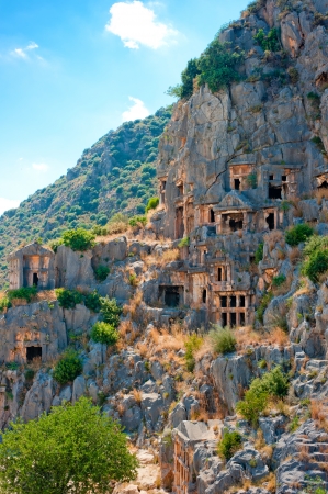 Ancient Cemetery, famous and touristic place of Turkey.の写真素材