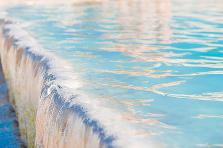 beautiful macro pool in Pamukkale, Turkeyの写真素材