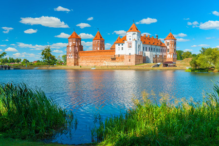 Mir Castle - fortification and residence in the urban village World Korelichi district of the Grodno region. Architectural, declared a UNESCO World Heritage Site (2000). Up to 1568 hosts were Ilyinich, then - Radziwill (up to 1828), Wittgenstein (up to 18のeditorial素材