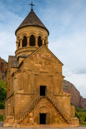 The famous Orthodox monastery Noravank among the mountains in Armenia