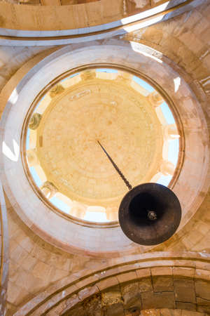The interior of the monastery Noravank, view of the bell. Armenia Landmarkのeditorial素材