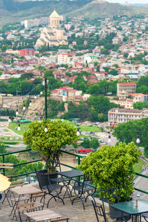 Nice view of Tbilisi, Georgiaの写真素材