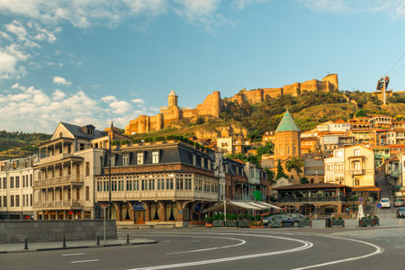 Ancient fortress Narikala in the old town of Tbilisi, Georgia. Caucasus.
