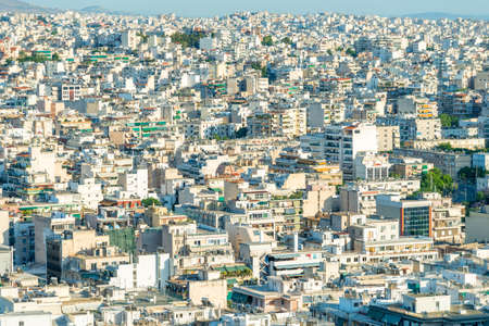 Athens city panorama seen from the Acropolis in Greeceのeditorial素材