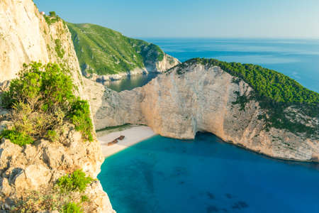 Navagio Beach - Shipwreck Beach, Zakynthos Island, Greeceの写真素材
