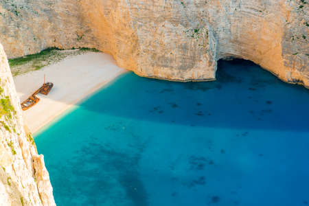 Navagio Beach - Shipwreck Beach, Zakynthos Island, Greeceの写真素材