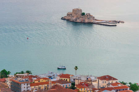Bourtzi fortress in Greece, Nafplionのeditorial素材