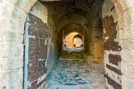 Cityscape at Monemvasia, architecture detail, Peloponnese, Greeceの写真素材