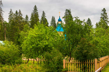 Orthodox Church (Gethsemane Skete) on Valaam Island - Karelia Russiaの写真素材