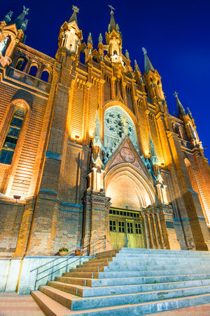 Roman Catholic Cathedral of the Immaculate Conception of the Blessed Virgin Mary. Moscowの写真素材