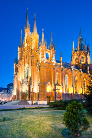 Roman Catholic Cathedral of the Immaculate Conception of the Blessed Virgin Mary. Moscowの写真素材