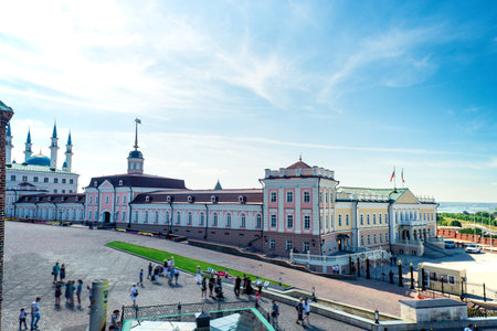 Cannon Yard and Representative Building of the Kazan Kremlin. Russiaの写真素材