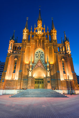 Roman Catholic Cathedral of the Immaculate Conception of the Blessed Virgin Mary. Moscowの写真素材