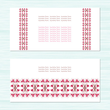 Priglitelny the wedding, card, banner, background. Pattern on a white background. Set. Vintage.のイラスト素材