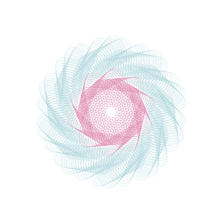 Guilloche. It can be used as a protective layer for the certificates, diplomas, banknotes.のイラスト素材