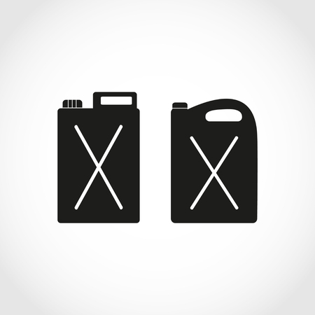 Canister. Silhouette. Set.のイラスト素材