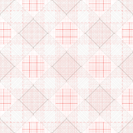 Square and lines seamless pattern illustration.のイラスト素材