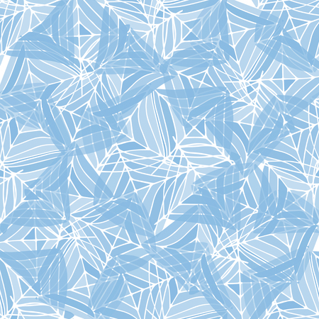 Abstract background. cobweb. Seamless. geometric figures. Blue color.のイラスト素材