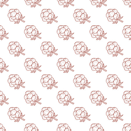 Raspberries. Berries. Background, wallpaper, seamless. Sketch. Monochromeのイラスト素材