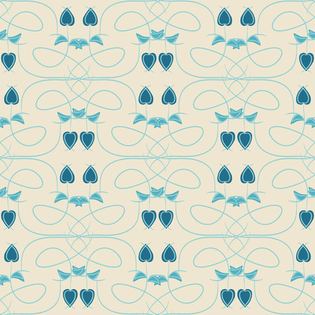 Blue Rose. Background, wallpaper, texture. Abstract. Seamless. Ethnic pattern.のイラスト素材