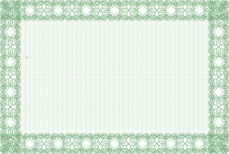 Guilloche.Frame. Template. It can be used for diploma, certificate, banknotes, diplomas.のイラスト素材