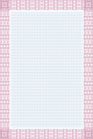 Guilloche. It can be used as a protective layer for the certificates, diplomas. Template. Pink and red.のイラスト素材