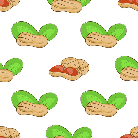 Peanut. Background, texture, wallpaper. Seamless. Sketch.のイラスト素材