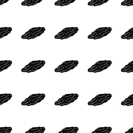 Raisin. Background, wallpaper, seamless, texture. Black silhouetteのイラスト素材