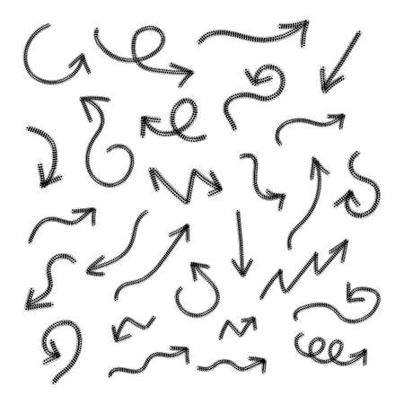 A set of arrows. A sign, a symbol. Vectorのイラスト素材