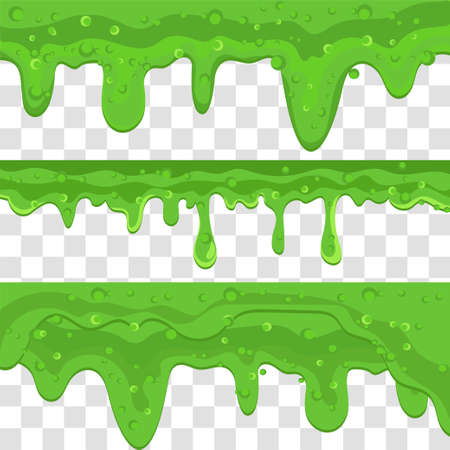 Green potion. Stripes, drops. Halloween. Vector setのイラスト素材