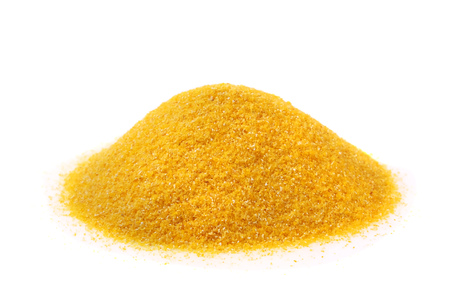 corn flour isolated on a white backgroundの写真素材