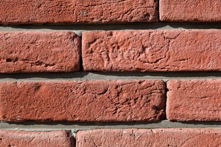 Red brick wall. Od brick wall texture.の写真素材