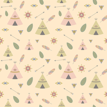 Ethnic boho seamless patterns. Vintage ornament. Background texture, wallpaper, wrapping....