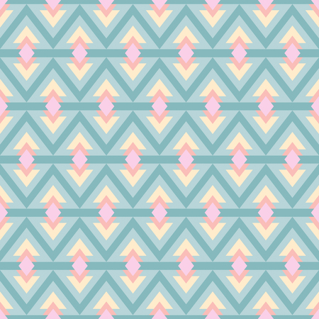 Ethnic boho seamless patterns. Abstract vintage ornament. Background texture, wallpaper, wrapping. Vector illustration.のイラスト素材