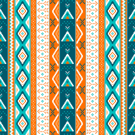 Ethnic boho seamless patterns. Vintage ornament. Abstract background texture, wallpaper, wrapping....