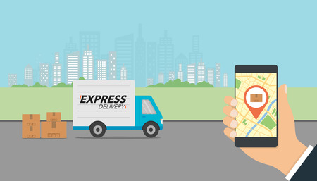 Express delivery concept.のイラスト素材