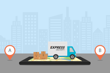 Express delivery concept.のイラスト素材