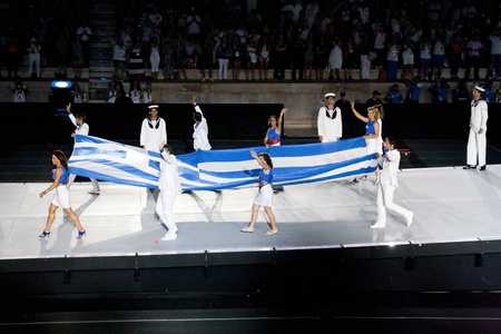 Athens 2011 Special Olympics Opening Ceremony - Flagのeditorial素材