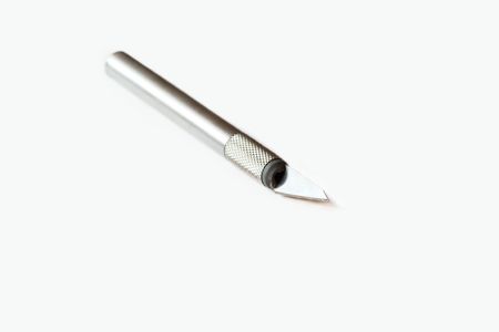 Breadboard knife for cutting paperの写真素材