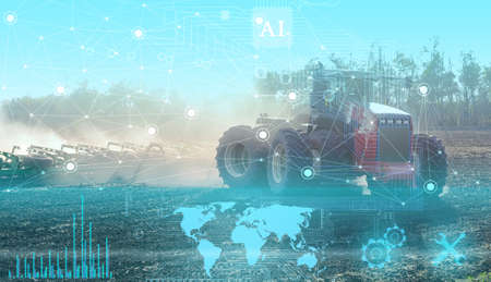 geolocation of agricultural machinery and automatic cultivation and cultivation of fields without...