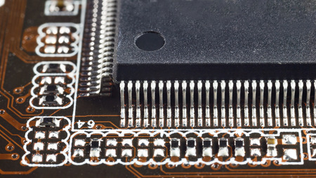 Motherboard. Large increase, radio components, electronic components. The pins on the processor....
