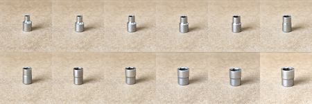 Hex head 6-17 set. Hex head for screwdriver. To tool loosening screws, bolts and nuts. Picture for...