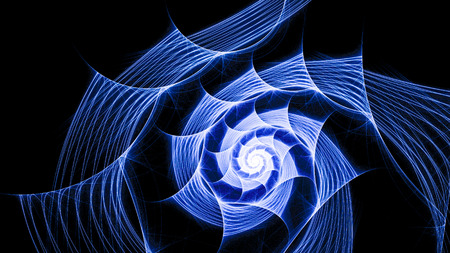 The spiral shape of the bright colors. The spatial structure.の写真素材