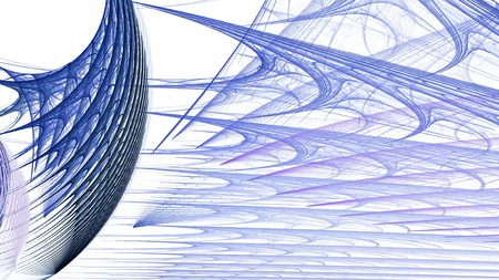 The fractal pattern on whiteの写真素材