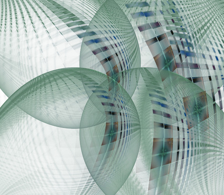 The fractal pattern on whiteの写真素材