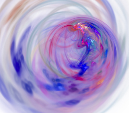 The fractal pattern on white