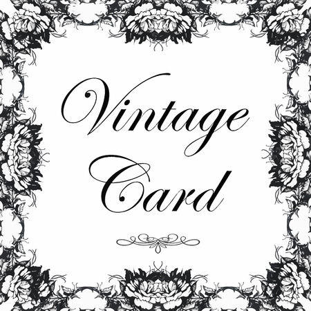 Greeting card with flowers, watercolor, can be used as invitation card for wedding, birthday and other holiday and  summer background.のイラスト素材